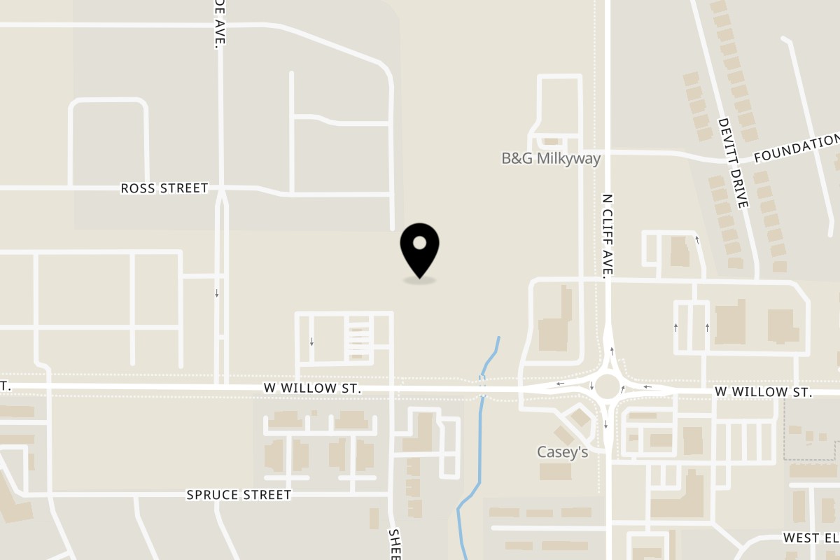 Map showing the location of Breaking Burrito on 480 Prairieside Pl in Harrisburg